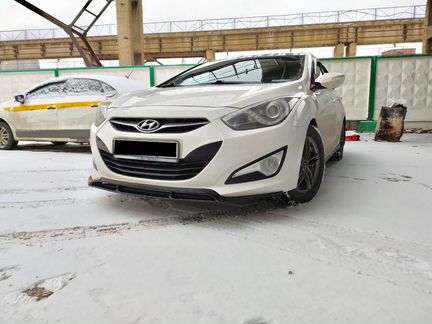 Передняя юбка на Hyundai i40 Дорестайлинг