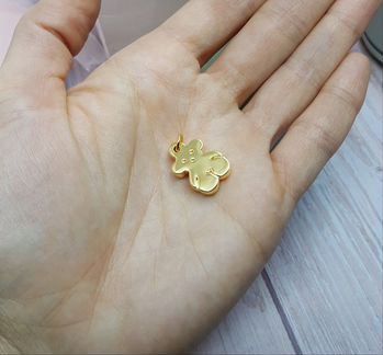 Кулон Tous 1,6см с желтой позолотой