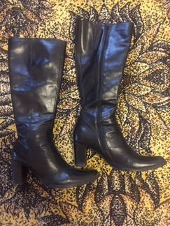 Сапоги осенние кожаные