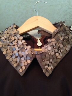 Платье коричневое пышное