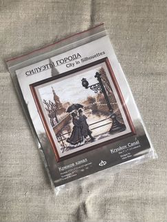 Вышивка крестом набор, журналы, канва, пяльцы