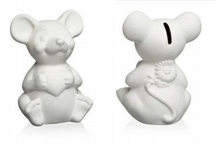 Керамическая копилка-раскраска Набор с красками