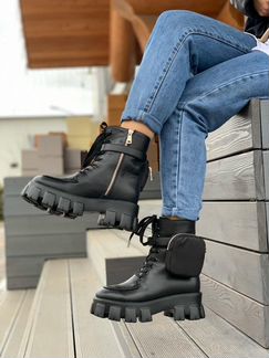 Prada Ботинки С Карманами Monolith