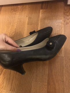 Туфли кожаные чёрные 39 размер