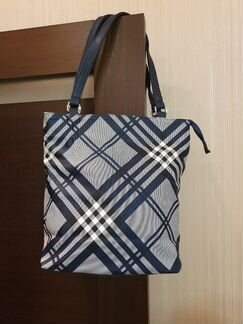 Cумка синяя в клетку