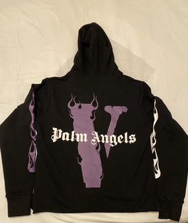 Vlone x palm angeles hoodie purple