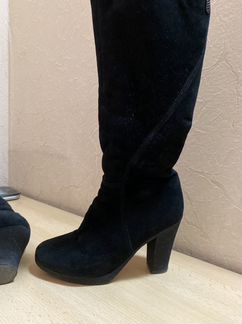 Зимние Сапоги замшевые (полный мех)