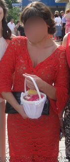 Платье, связанное крючком