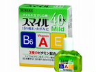 Капли для глаз Lion Smile 40EX Mild (Япония) зелен