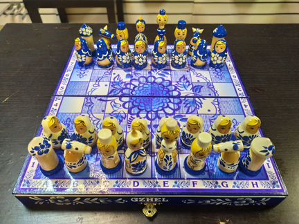 Шахматы гжель