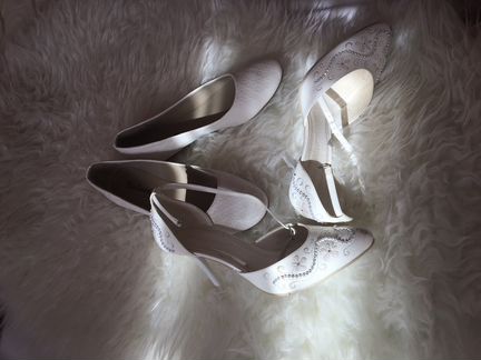 Свадебные туфли натуральная кожа размер 38
