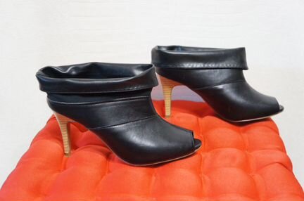 Ботильоны черные, летние, размер 37