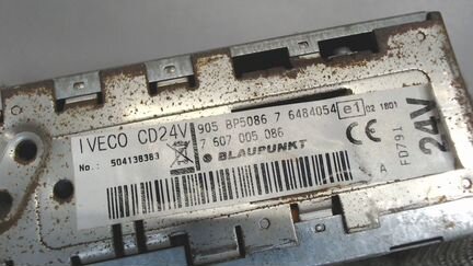 Магнитола Iveco Stralis, 2008