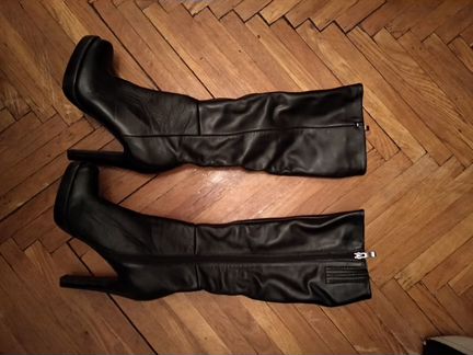 Сапоги демисезонные с узким голенищем