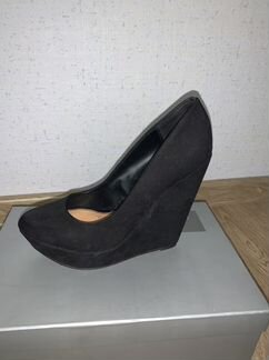 Туфли черные на платформе