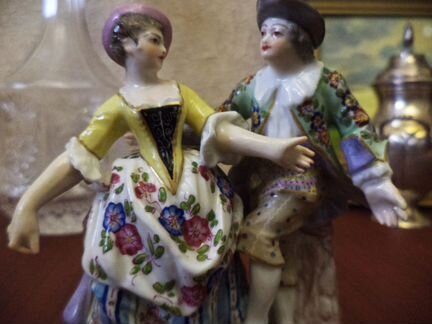 Старинная статуэтка 19 век, антик Франция, Samson