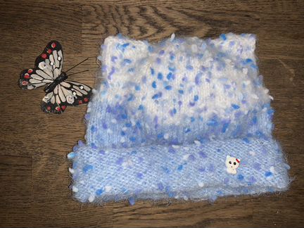 Детский комплект «кошечка» шапка и снуд