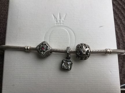 Браслет + 3шарма Пандора