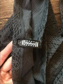Легинсы новые Wolford питон темно серые размер S