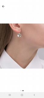 Золотые серьги с зелёными аметистами