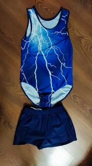 Гимнастический купальник и шорты gymco размер 128