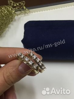 Кольцо из жёлтого золота с бриллиантами