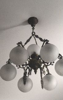 Люстра бронзовая