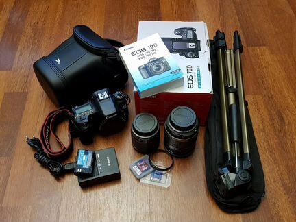 Canon EOS 70D +EF-S 18-200 +EF-S 18-55