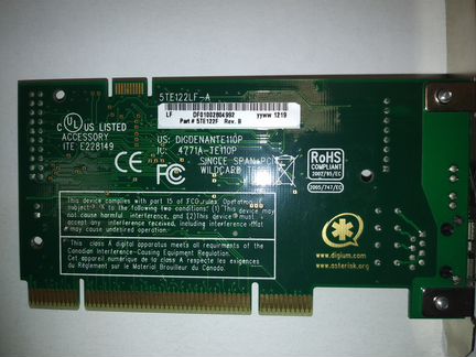 Платы для VoIP телефонии