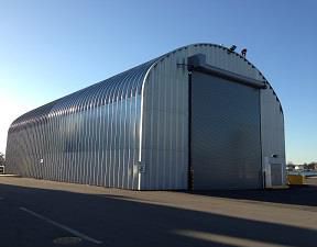 Ангар Арочный - прямые стены арочная крыша. Новый