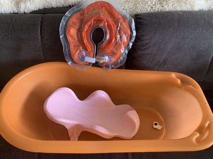 Ванночка для купания, горка и круг