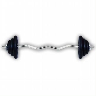 Мини штанга разборная обрезиненная EZ 30кг titan