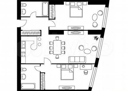 2-к квартира, 109.6 м², 26/56 эт.