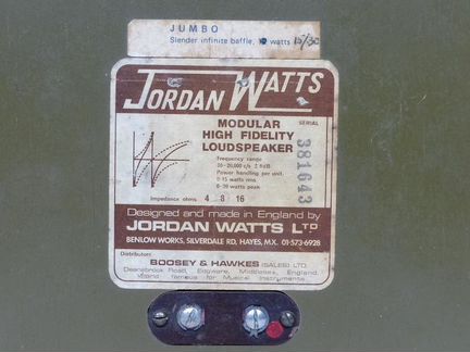 Jordan Watts Jumbo MHF arar колонки