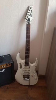Гитара ibanez jem jr и комбик Marshall 15dfx