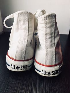 Классические белые Converse из Парижа