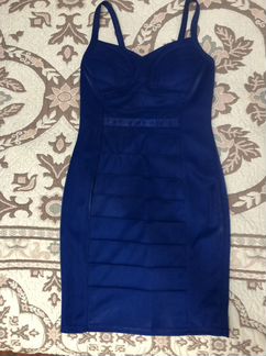 Вечернее платье синее