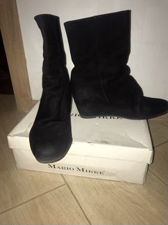 Полусапожки женские замшевые