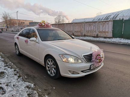 Аренда мерседес 221 белый