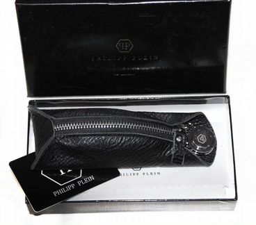 Мужская кожаная стильная ключница -P.Plein- new