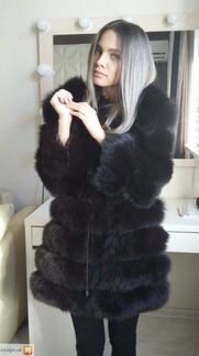 Шуба из песца