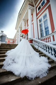 Свадебное платье 44-46 ручной работы эксклюзив