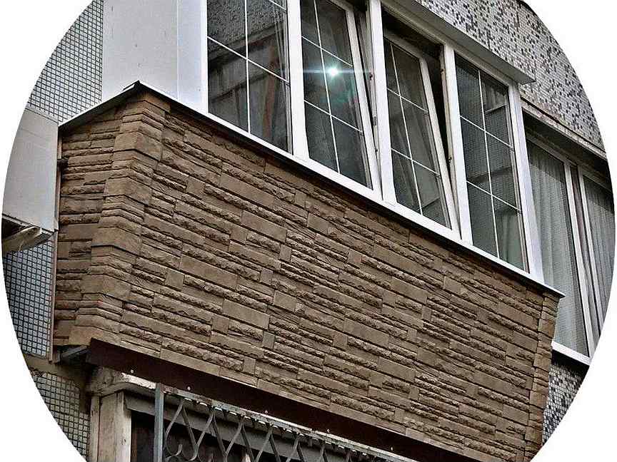 Фото балконов Тольятти. Обшивка в самаре