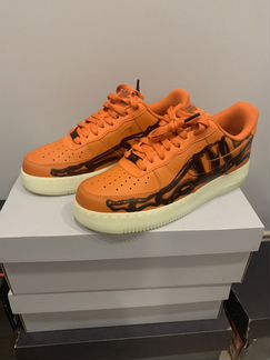Nike Air Force skeleton orange 8US