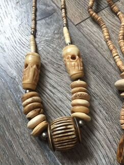 Украшения из натурального дерева и камня