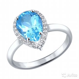 Кольцо и серьги серебро 925 пробы