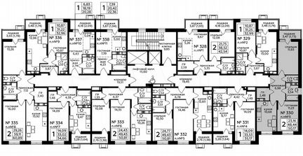 2-к квартира, 50.2 м², 16/17 эт.