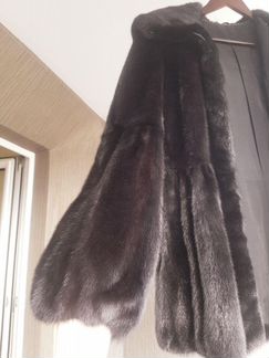 Шубка норковая черная, состояние идеальное