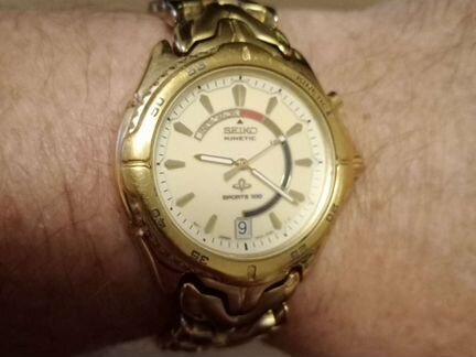 Seiko 5m42-OB09 Kinetic Japan