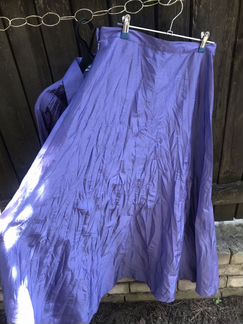 Интересный костюм юбка в пол рукава расклешеные